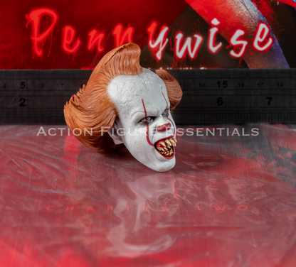 Hot Toys IT Pennywise Head Sculpt Screaming Fangs MMS555 New 1/6 Chapter Two