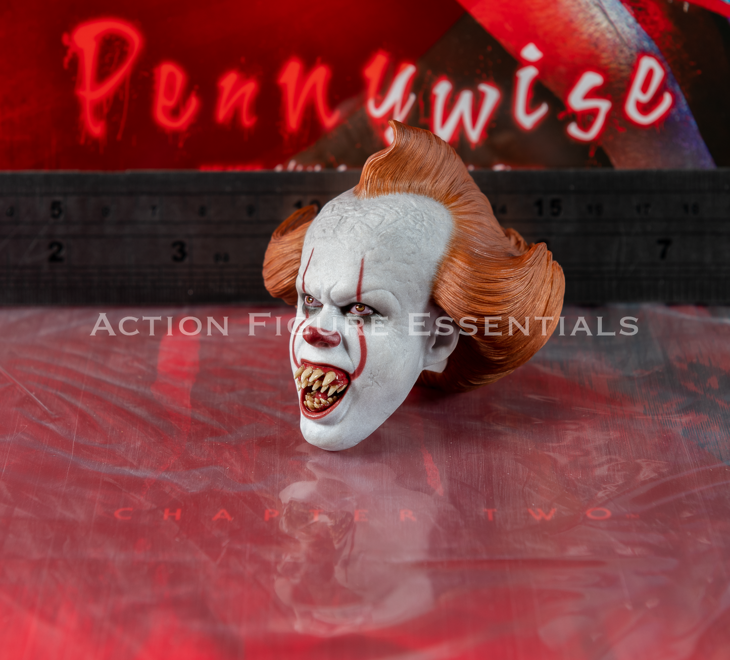 Hot Toys IT Pennywise Head Sculpt Screaming Fangs MMS555 New 1/6 Chapter Two