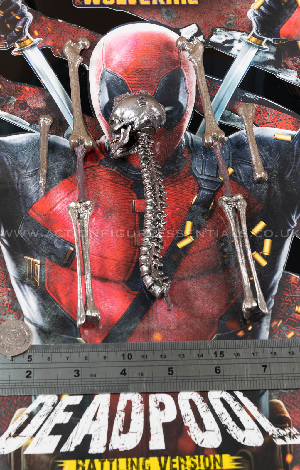 Hot Toys - Deadpool Adamantium Bones Head Set - Battling Version - MMS782 - 1:6 Loose Parts