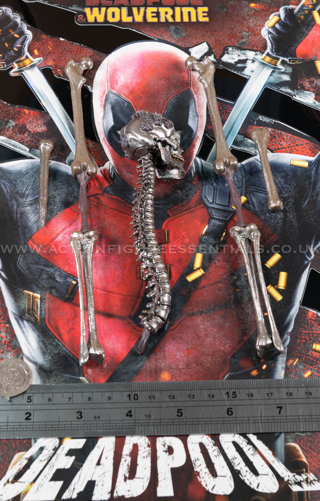 Hot Toys - Deadpool Adamantium Bones Head Set - Battling Version - MMS782 - 1:6 Loose Parts