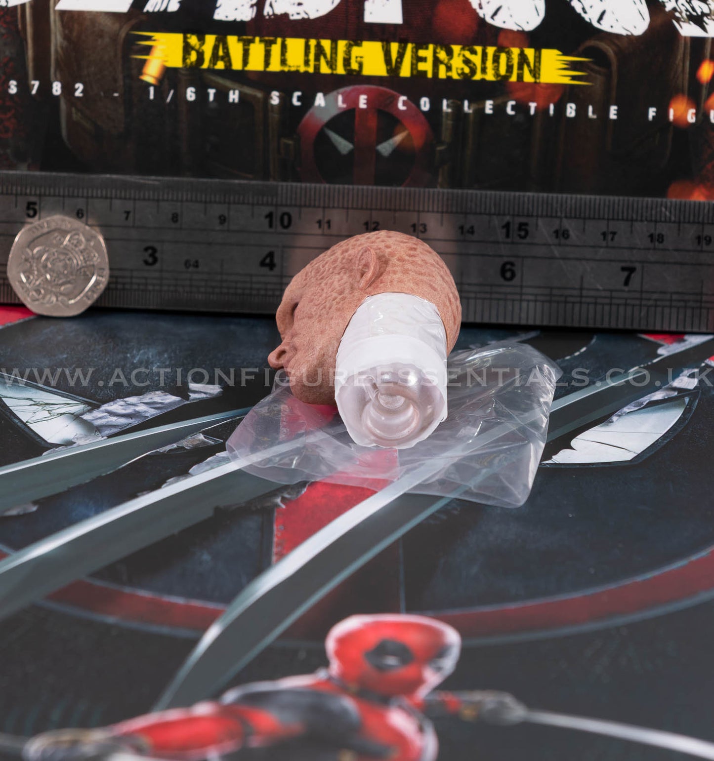 Hot Toys - Deadpool Unmasked (Wade Wilson) Head - Battling Version - MMS782 - 1:6 Loose Parts