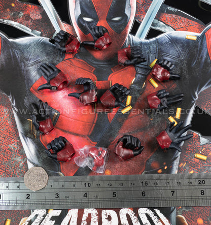 Hot Toys - Deadpool Gloved Hand Set - Battling Version - MMS782 - 1:6 Loose Parts
