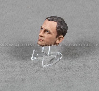 1/6 Scale Daniel Craig Custom Head Sculpt – Compatible with 12" Action Figures (James Bond Style)