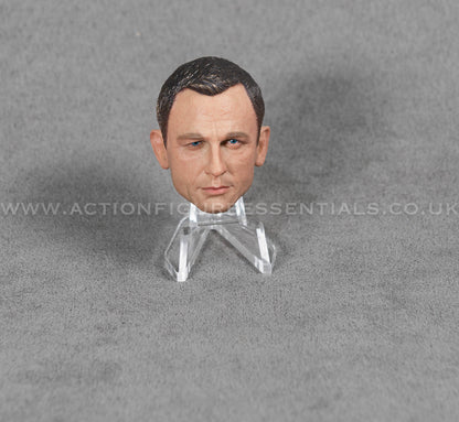 1/6 Scale Daniel Craig Custom Head Sculpt – Compatible with 12" Action Figures (James Bond Style)