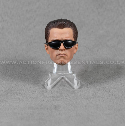 1/6 Scale Terminator 2 Arnold Schwarzenegger Head Sculpt with Sunglasses