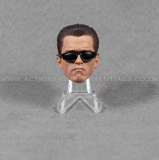 1/6 Scale Terminator 2 Arnold Schwarzenegger Head Sculpt with Sunglasses