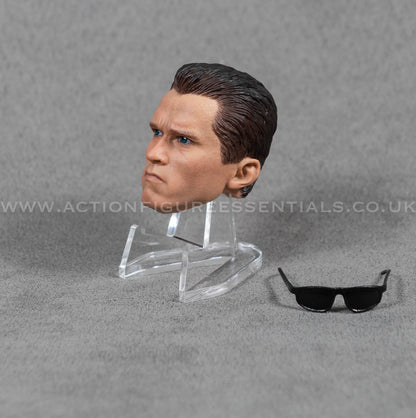 1/6 Scale Terminator 2 Arnold Schwarzenegger Head Sculpt with Sunglasses