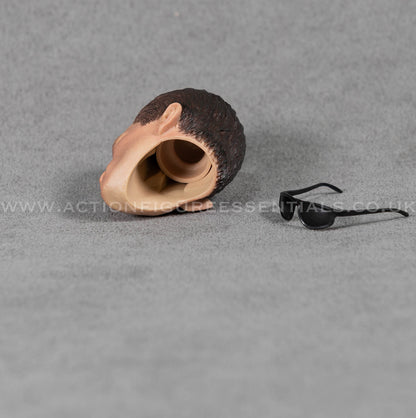 1/6 Scale Terminator 2 Arnold Schwarzenegger Head Sculpt with Sunglasses