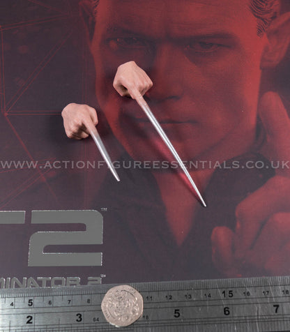 Hot Toys - T-1000 Terminator 2.0 Hands Liquid Metal Pointy Fingers - MMS774 - 1:6 Loose Parts