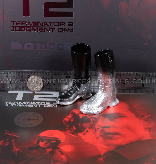 Hot Toys - T-1000 Terminator 2.0 Black Boots Liquid Metal - MMS774 - 1:6 Loose Parts