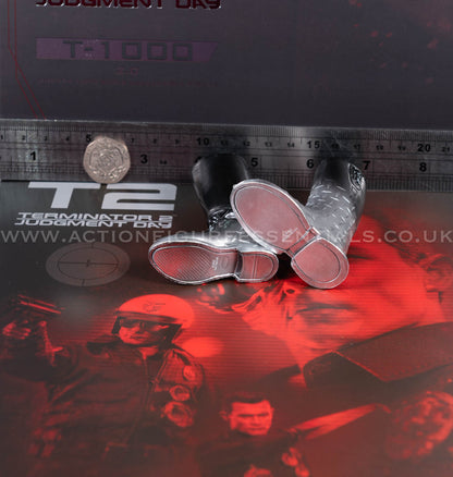 Hot Toys - T-1000 Terminator 2.0 Black Boots Liquid Metal - MMS774 - 1:6 Loose Parts