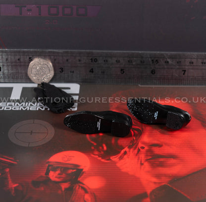 Hot Toys - T-1000 Terminator 2.0 Police Shoes Socks Set - MMS774 - 1:6 Loose Parts