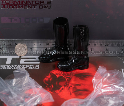 Hot Toys - T-1000 Terminator 2.0 Black Police Boots - MMS774 - 1:6 Loose Parts