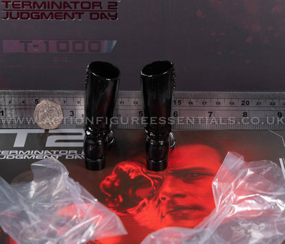 Hot Toys - T-1000 Terminator 2.0 Black Police Boots - MMS774 - 1:6 Loose Parts