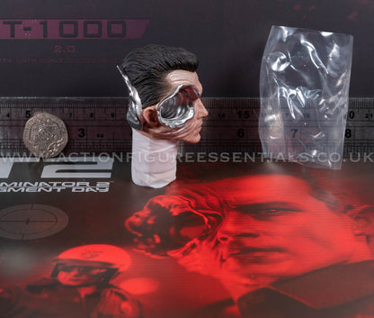 Hot Toys - T-1000 Terminator 2.0 Head Sculpt Liquid Metal - MMS774 - 1:6 Loose Parts
