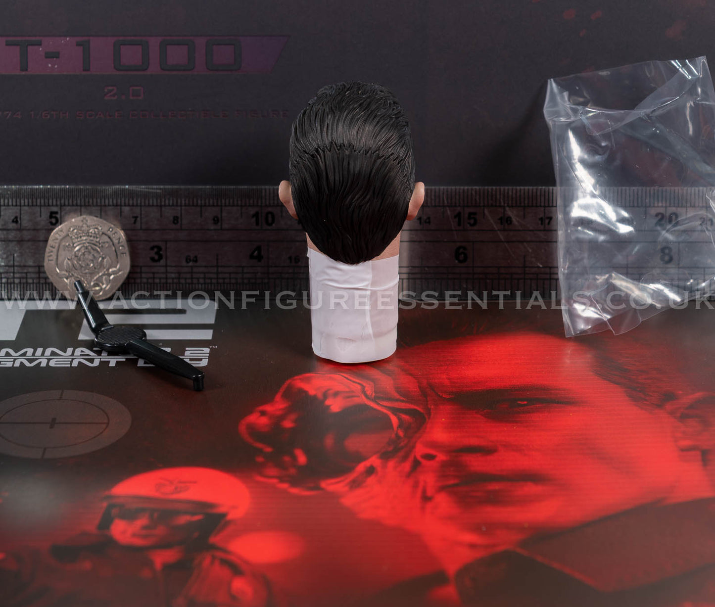 Hot Toys - T-1000 Terminator 2.0 Head Sculpt - MMS774 - 1:6 Loose Parts