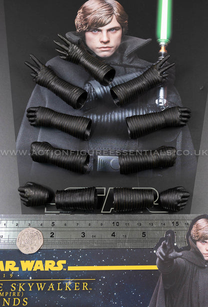 Hot Toys - Luke Skywalker Gloved Hand Set- Star Wars - CMS019 Dark Empire - 1:6 Loose Parts