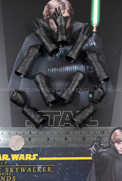 Hot Toys - Luke Skywalker Gloved Hand Set- Star Wars - CMS019 Dark Empire - 1:6 Loose Parts
