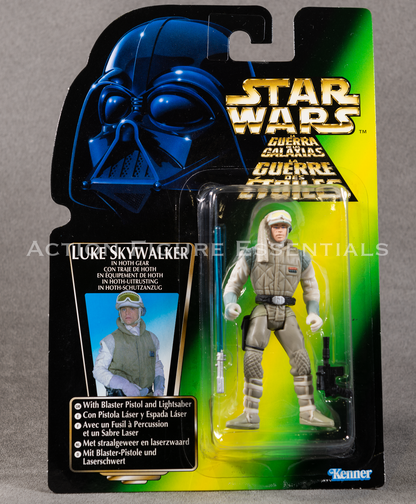 Star Wars: Power of The Force - Luke Skywalker (Hoth) - Tri Logo - 3.75" Action Figure - New Sealed Card - MOC