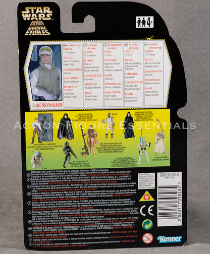 Star Wars: Power of The Force - Luke Skywalker (Hoth) - Tri Logo - 3.75" Action Figure - New Sealed Card - MOC