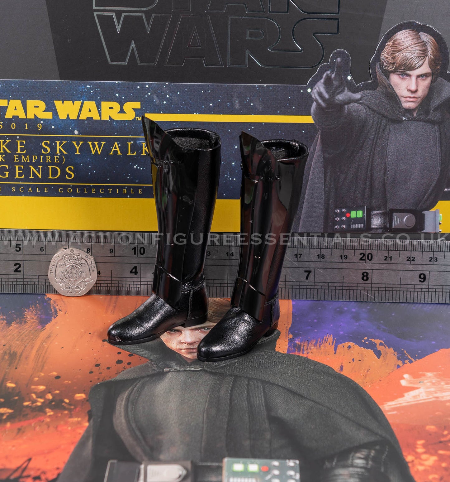 Hot Toys - Luke Skywalker Tall Armored Boots  - Star Wars - CMS019 Dark Empire - 1:6 Loose Parts