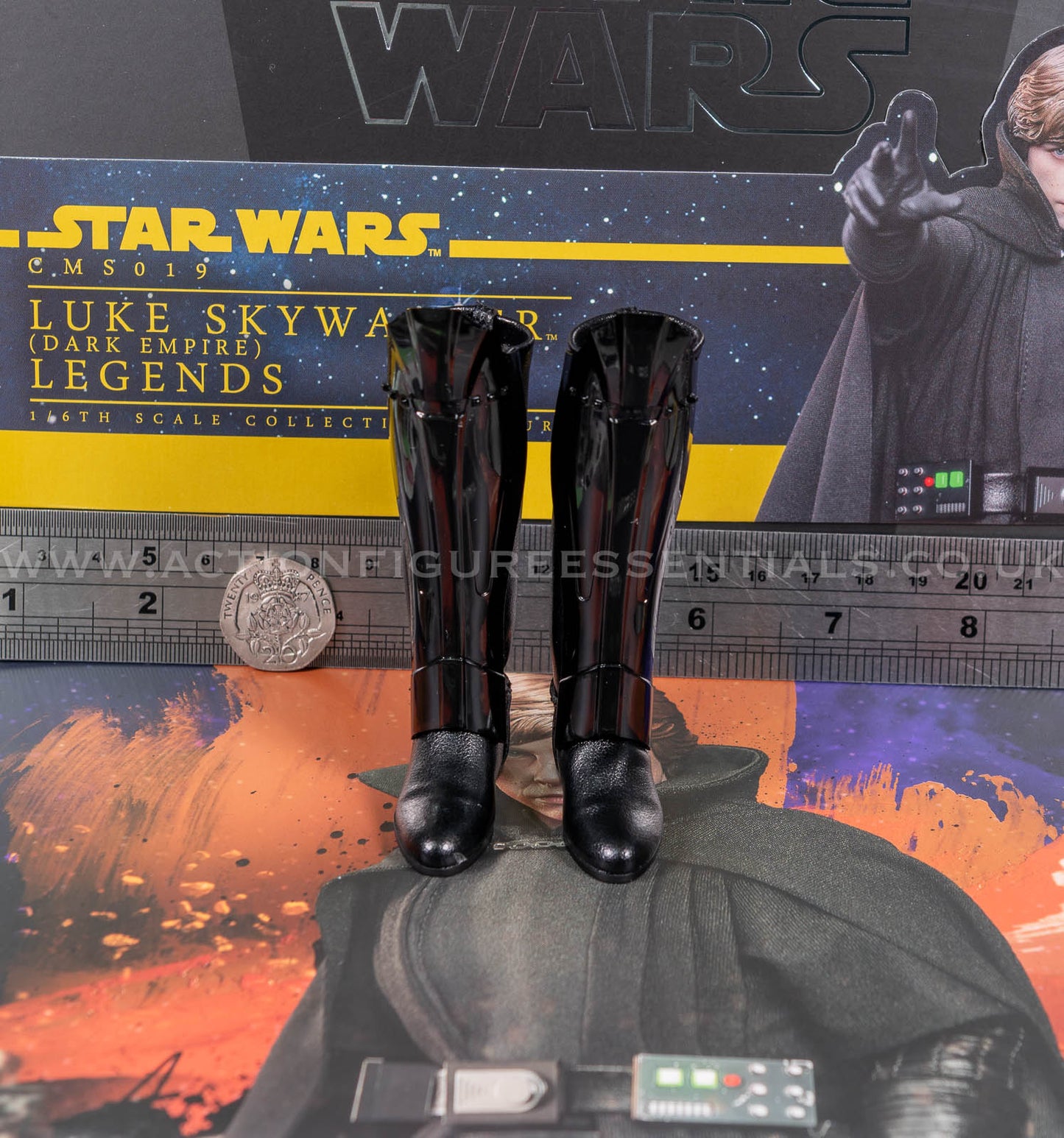 Hot Toys - Luke Skywalker Tall Armored Boots  - Star Wars - CMS019 Dark Empire - 1:6 Loose Parts