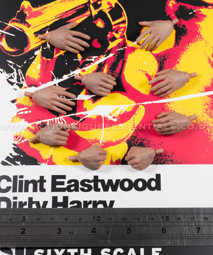 Dirty Harry - Hands Wrist Peg Set - Clint Eastwood Legacy Collection - Sideshow - 1:6 Scale Loose Parts