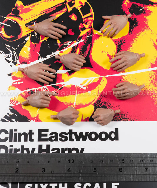 Dirty Harry - Hands Wrist Peg Set - Clint Eastwood Legacy Collection - Sideshow - 1:6 Scale Loose Parts