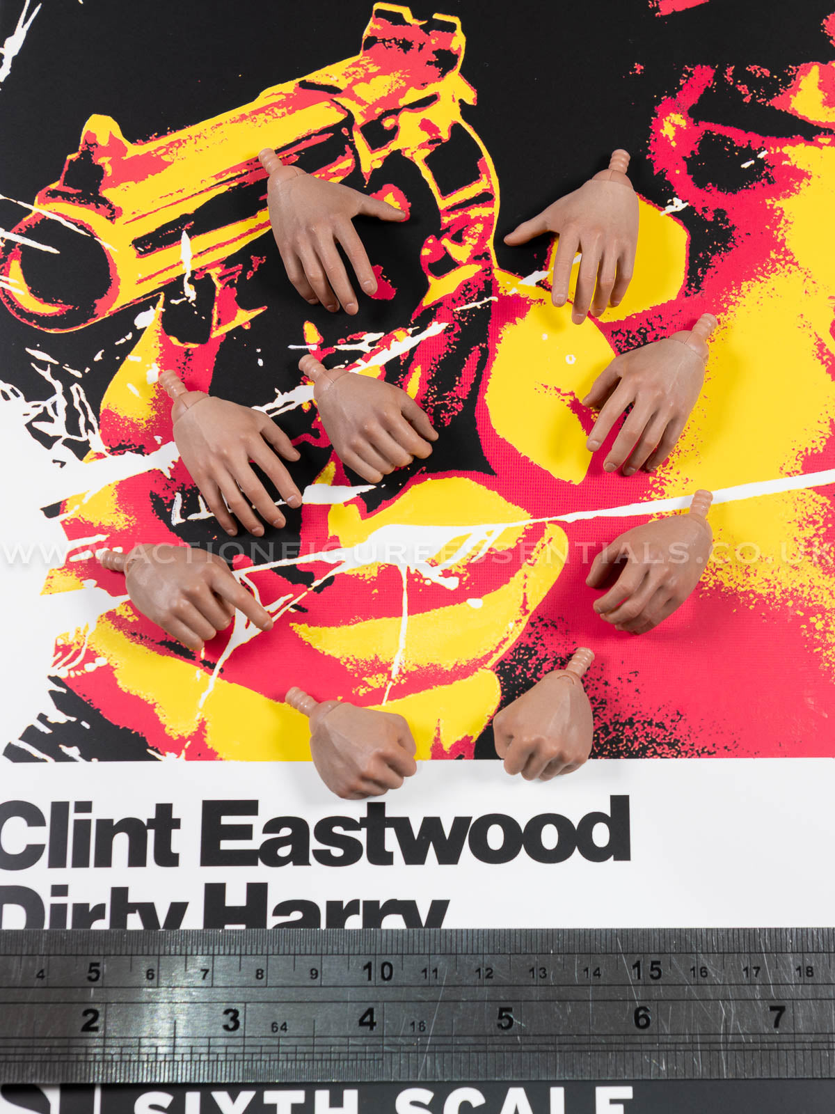 Dirty Harry - Hands Wrist Peg Set - Clint Eastwood Legacy Collection - Sideshow - 1:6 Scale Loose Parts