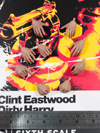 Dirty Harry - Hands Wrist Peg Set - Clint Eastwood Legacy Collection - Sideshow - 1:6 Scale Loose Parts