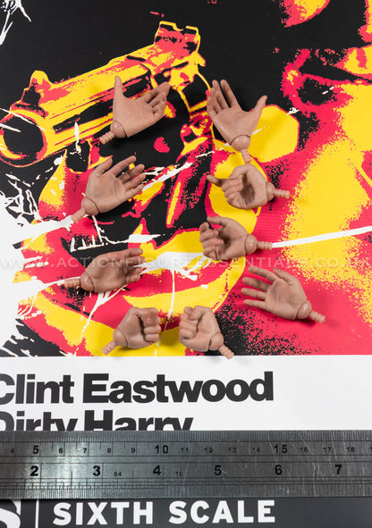 Dirty Harry - Hands Wrist Peg Set - Clint Eastwood Legacy Collection - Sideshow - 1:6 Scale Loose Parts