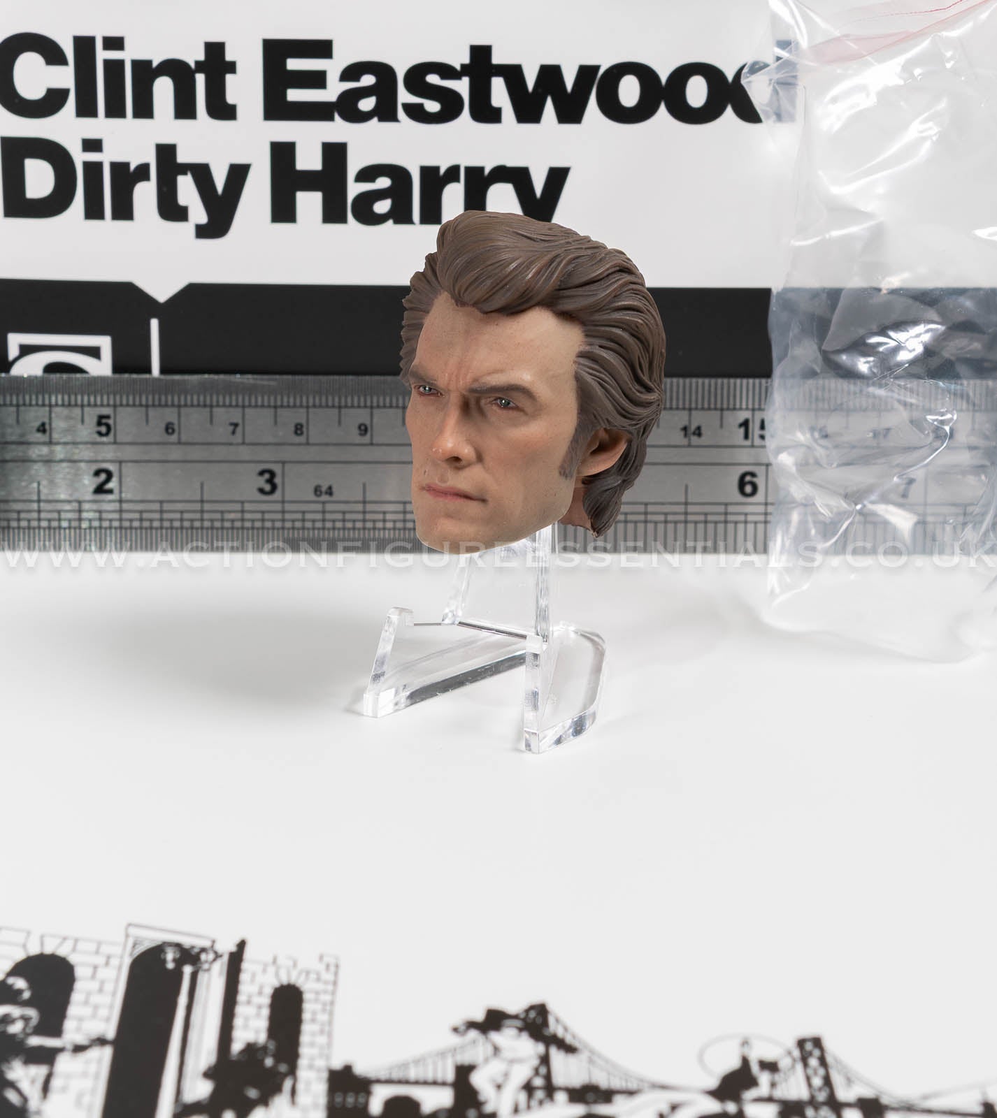 Dirty Harry - Head Sculpt - Clint Eastwood Legacy Collection - Sideshow - 1:6 Scale Loose Parts