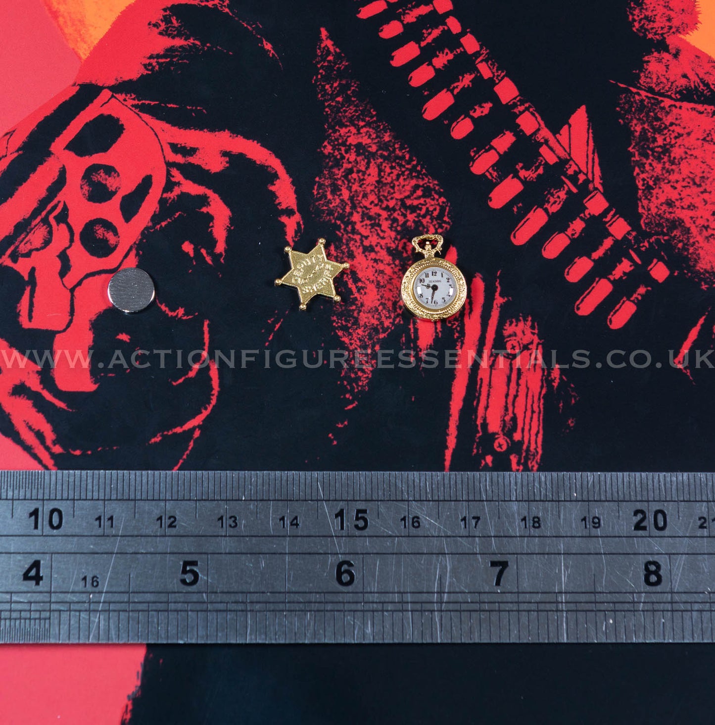 The Gunslinger - Arthur Morgan Sheriff Badge Pocket Watch - Outlaws of The West - Limtoys - 1:6 Scale Loose Parts - Red Dead Redemption