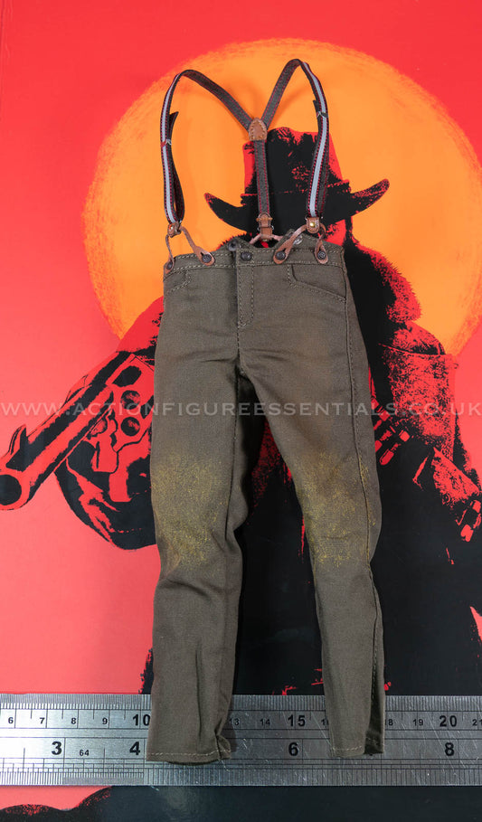 The Gunslinger - Arthur Morgan Trouser Pants Suspenders - Outlaws of The West - Limtoys - 1:6 Scale Loose Parts - Red Dead Redemption