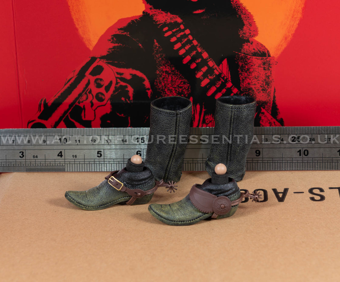 The Gunslinger - Arthur Morgan Boots w Spurs - Outlaws of The West - Limtoys - 1:6 Scale Loose Parts - Red Dead Redemption