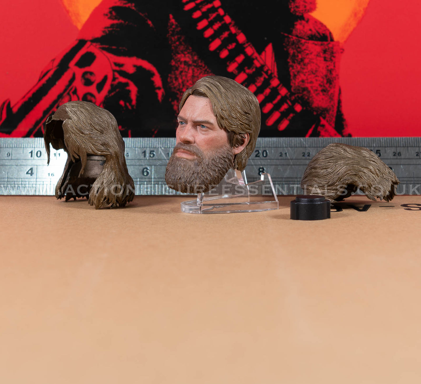 The Gunslinger - Arthur Morgan Bearded Head Sculpt Set - Outlaws of The West - Limtoys - 1:6 Scale Loose Parts - Red Dead Redemption