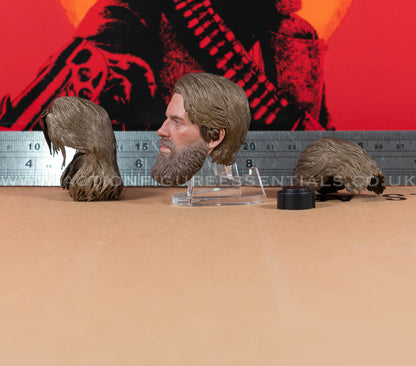 The Gunslinger - Arthur Morgan Bearded Head Sculpt Set - Outlaws of The West - Limtoys - 1:6 Scale Loose Parts - Red Dead Redemption