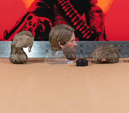 The Gunslinger - Arthur Morgan Bearded Head Sculpt Set - Outlaws of The West - Limtoys - 1:6 Scale Loose Parts - Red Dead Redemption