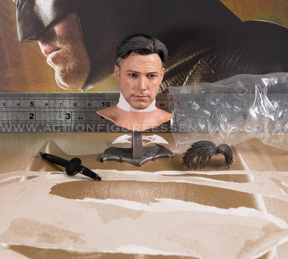 Hot Toys - Batman Bruce Wayne Head Sculpt Pers BVS 2.0 - MMS732 Deluxe - 1:6 Loose Parts DC