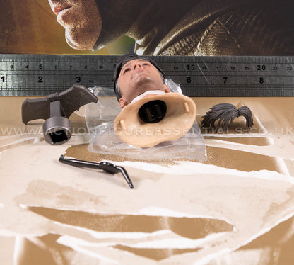 Hot Toys - Batman Bruce Wayne Head Sculpt Pers BVS 2.0 - MMS732 Deluxe - 1:6 Loose Parts DC