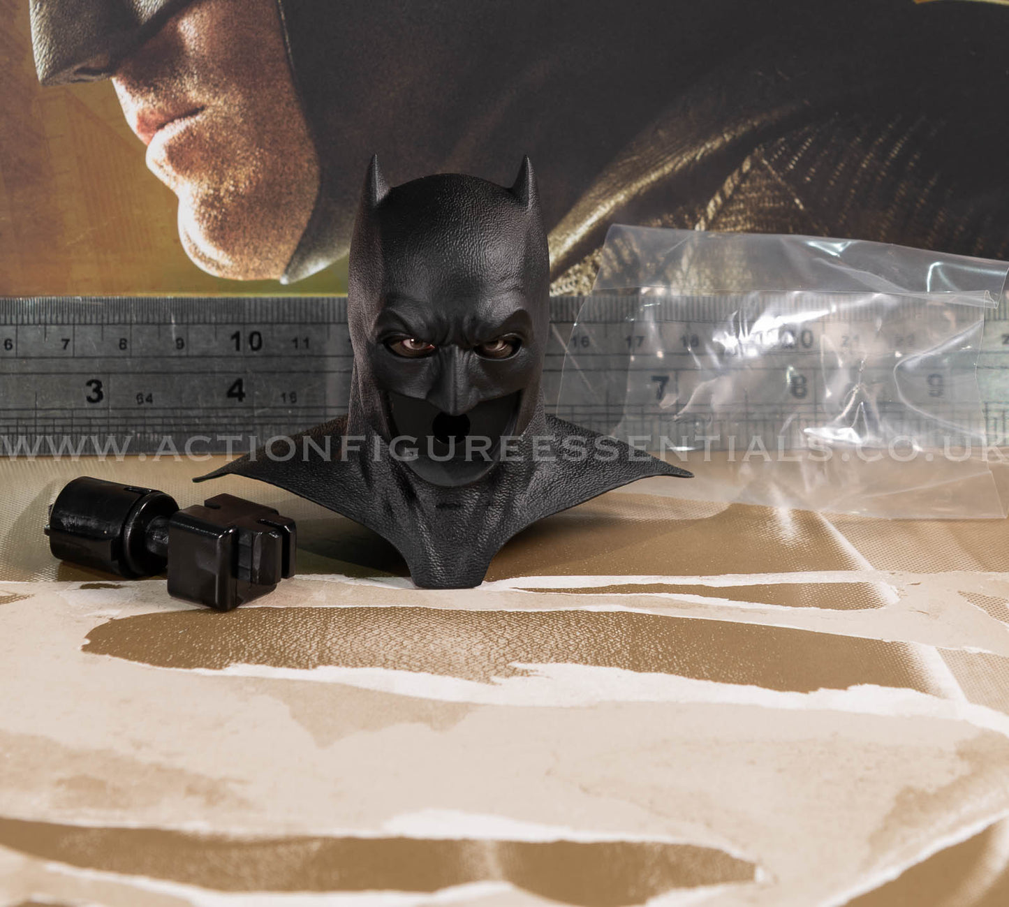 Hot Toys - Batman Head Sculpt Cowl Pers BVS 2.0 - MMS732 Deluxe - 1:6 Loose Parts DC