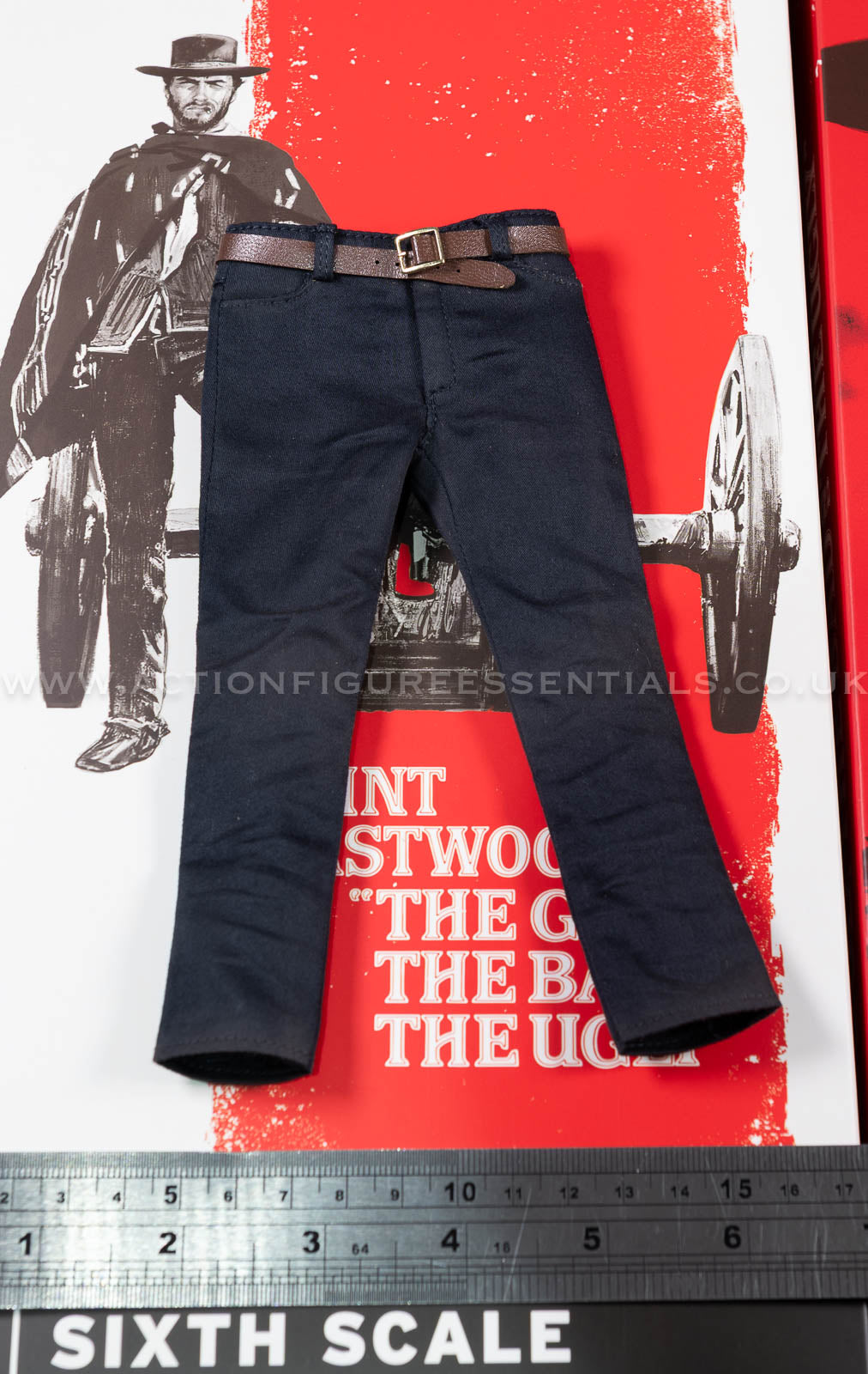 The Good The Bad and The Ugly - The Man With No Name (Blondie) - Pants Trousers Belt Set - Clint Eastwood Legacy Collection - Sideshow - 1:6 Scale Loose Parts