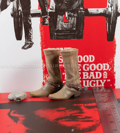 The Good The Bad and The Ugly - The Man With No Name (Blondie) - Boots w Spurs - Clint Eastwood Legacy Collection - Sideshow - 1:6 Scale Loose Parts