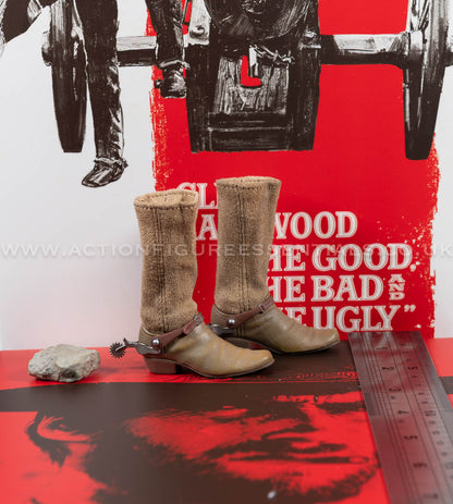 The Good The Bad and The Ugly - The Man With No Name (Blondie) - Boots w Spurs - Clint Eastwood Legacy Collection - Sideshow - 1:6 Scale Loose Parts