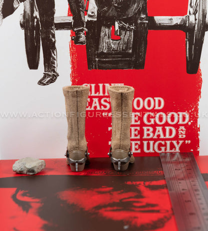 The Good The Bad and The Ugly - The Man With No Name (Blondie) - Boots w Spurs - Clint Eastwood Legacy Collection - Sideshow - 1:6 Scale Loose Parts