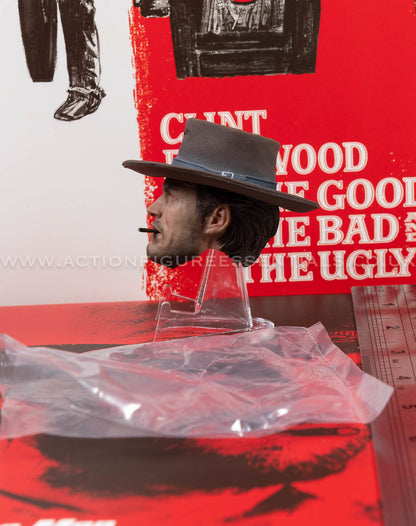The Good The Bad and The Ugly - The Man With No Name (Blondie) - Head Sculpt - Clint Eastwood Legacy Collection - Sideshow - 1:6 Scale Loose Parts