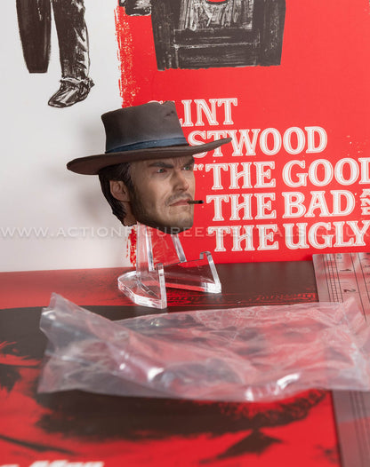 The Good The Bad and The Ugly - The Man With No Name (Blondie) - Head Sculpt - Clint Eastwood Legacy Collection - Sideshow - 1:6 Scale Loose Parts