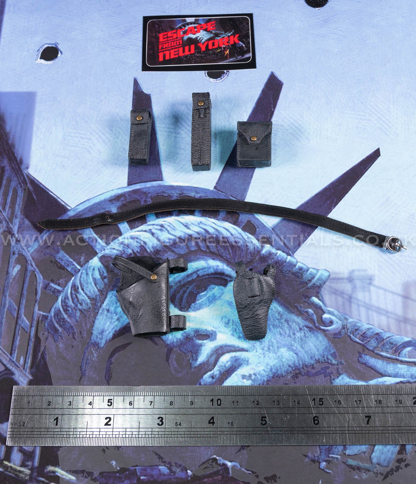 Snake Plissken - Belt with Holster and Pouches - Escape From New York - Crown Series Real Hair Edition - 1:6 Scale Figure - Asmus Collectibles