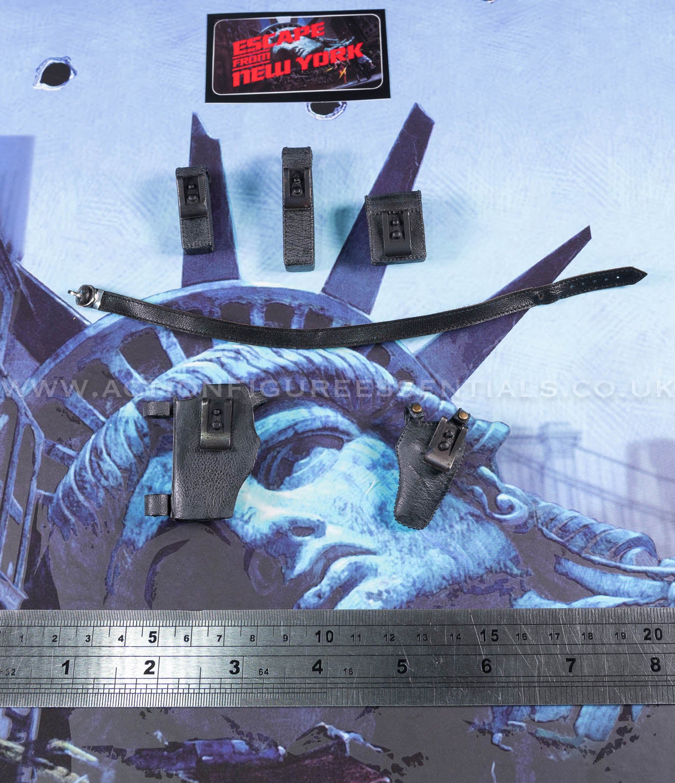 Snake Plissken - Belt with Holster and Pouches - Escape From New York - Crown Series Real Hair Edition - 1:6 Scale Figure - Asmus Collectibles