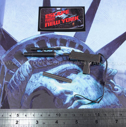 Snake Plissken - SMG w Silencer & Scope - Escape From New York - Crown Series Real Hair Edition - 1:6 Scale Figure - Asmus Collectibles